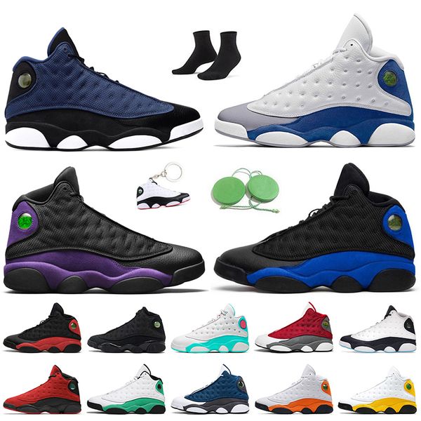 

jumpman 13 mens womens 13s athletic basketball shoes brave blue 2022 low singles day houndstooth del sol hyper royal court purple bred flint