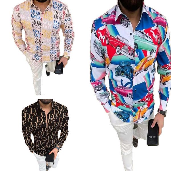 

designer cocktail polos shirt shirts for men designs hawaiian summer loose fashion letter printed button down urban style hawaii plus size, White;black