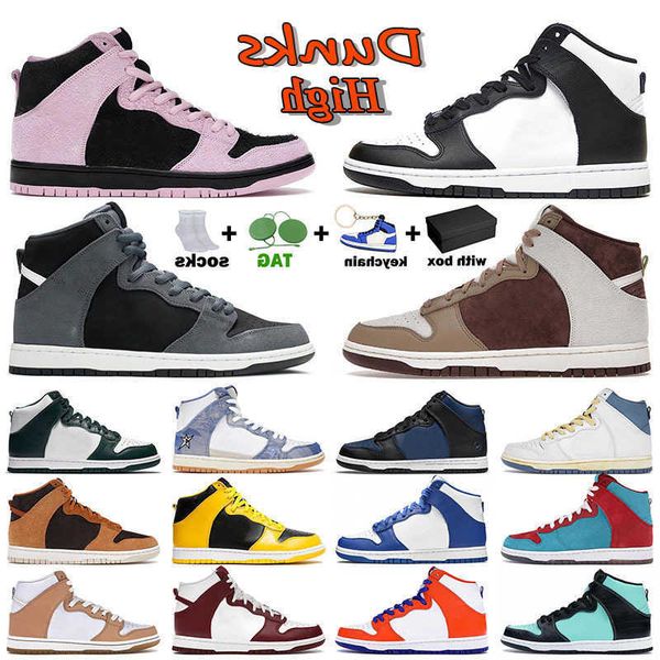 

fashion classic mens dk high sport shoes new sb light chocolate dark grey panday invert celtics duks designer casual sneaker men outdoor rou, Black
