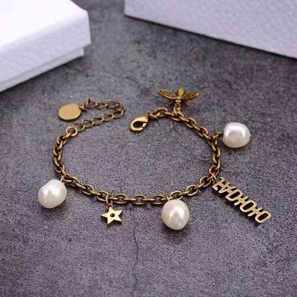 

2022 factory wholesale new home simple new style brass material bracelet, Black