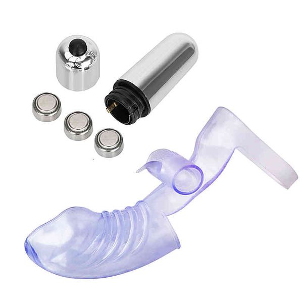 Giocattoli sessuali masager Massaggiatore Vibratore Giocattoli per adulti Pene Cazzo Manicotto per dito in silicone Punto G Dildo vibrante Flirtare Vagina Donne Hot Erotic 7HVA