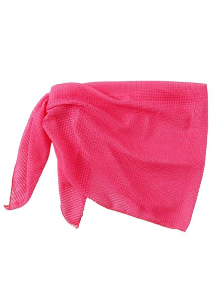 

plain knot side beach skirt r42u#, White;black