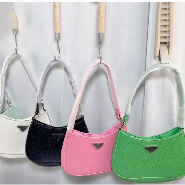 

designers leather underarm bag ladies triangle messenger handbags colorful pu girls fashion retro one-shoulder bags purse s41401