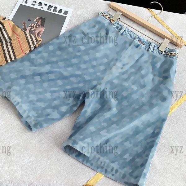 

2022ss high-end summer womens soft shorts embroidered c logo slimming denim trousers brand designer short jeans fashion female straight trou, White;black