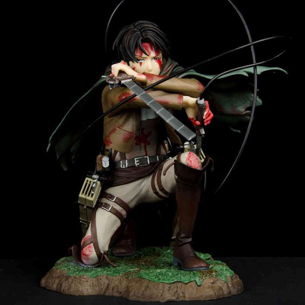 

18cm anime attack on titan figure artfx j levi fortitude ver. action rivaille ackerman heichov sergeant major figurine