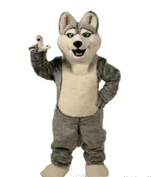 Cão raposa lobo mascote traje de alta qualidade cartoon anime tema caráter Natal carnaval trajes adultos tamanho festa de aniversário outdoor