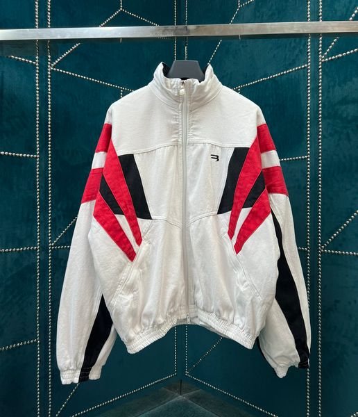 

spring and autumn new mens and womens designer jean jacket us size loose stripe stitching design handsome men luxury zip jacket, Black;brown