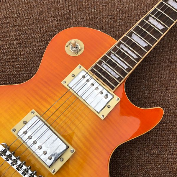 

2022electric guitar,honey burst maple chrome hardware, same of picture