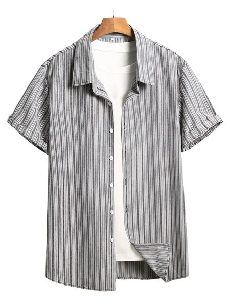 

men striped shirt without tee p7qi#, White;black