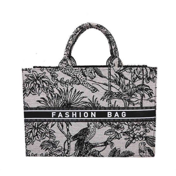 

2022 summer women's handbag canvas portable flower printing travel shopping bag large capacity printed tote bags