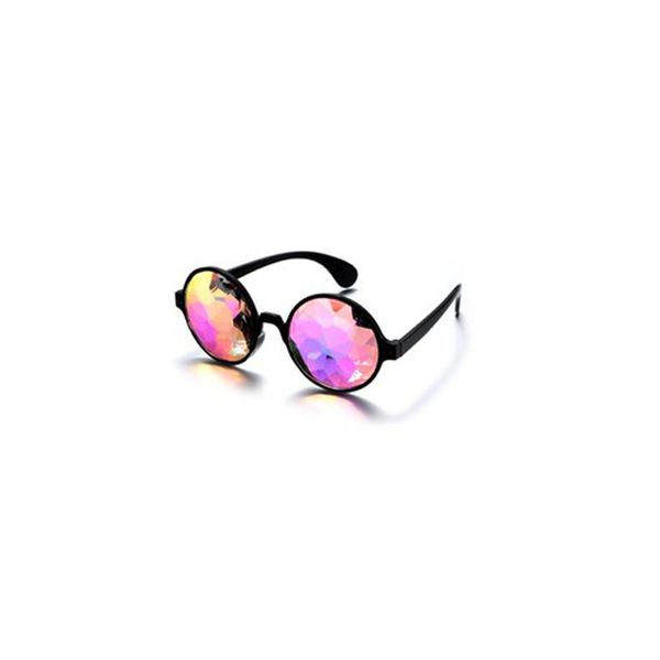 

sunglasses diffraction round party prism diffracted lens edm sunglasse, White;black
