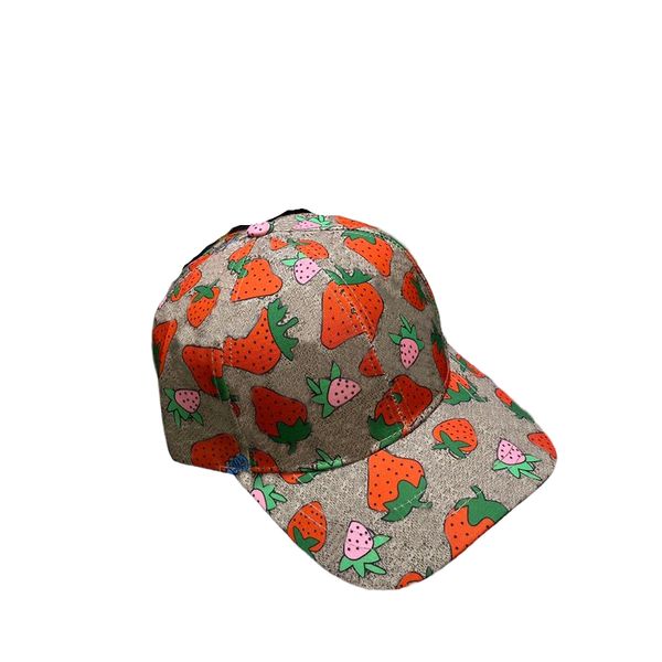 Bonés de beisebol de morango Chapéu de balde Designer Man Classic Letter Ball Caps Summer Women Sun Hats Outdoor Adjustable Cap Visor Heanpok