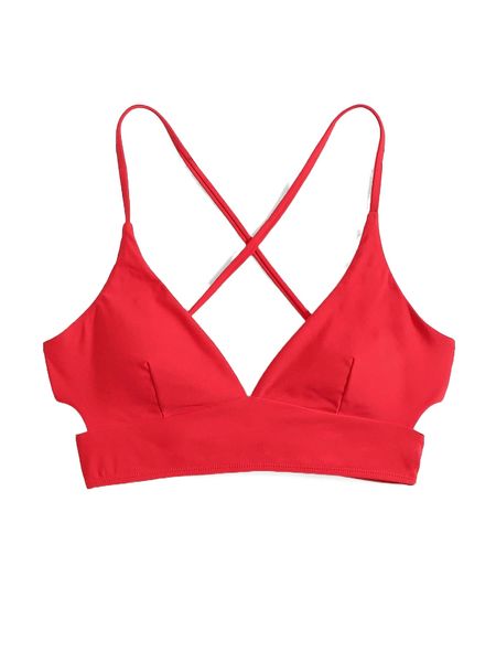 

criss cross back bikini g0gd#, White;black