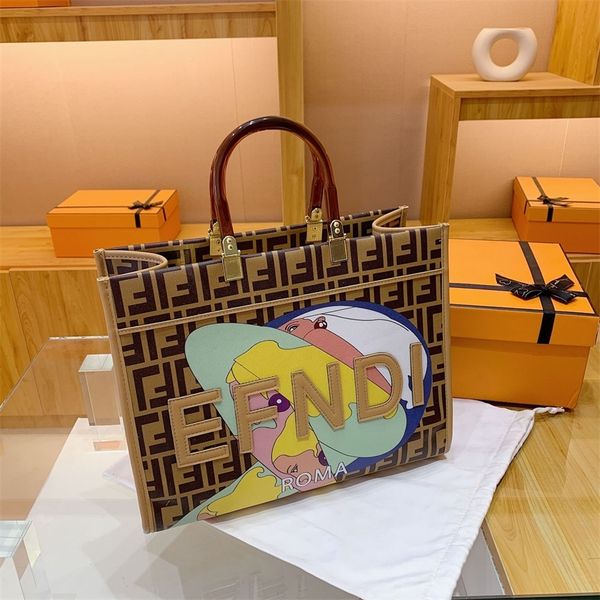 

62% off 2022 new women's bags can be customized and mixed batches big alphabet colored printing