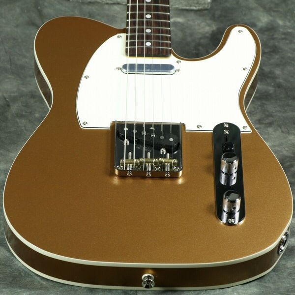 

jv modified 60s custom tele rosewood firemist gold #gg23j electric guitar