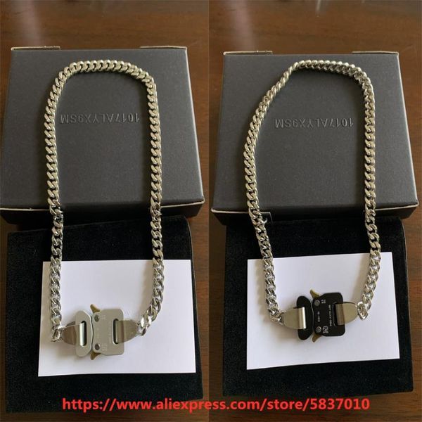 

chains alyx cubix chain necklace men women classic 1017 9sm necklaces signature metal buckle stainless steel colorfastchains, Silver