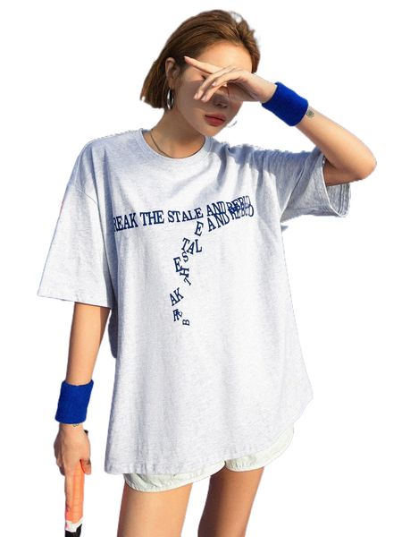 

dazy slogan graphic drop shoulder tee 56jh#, White