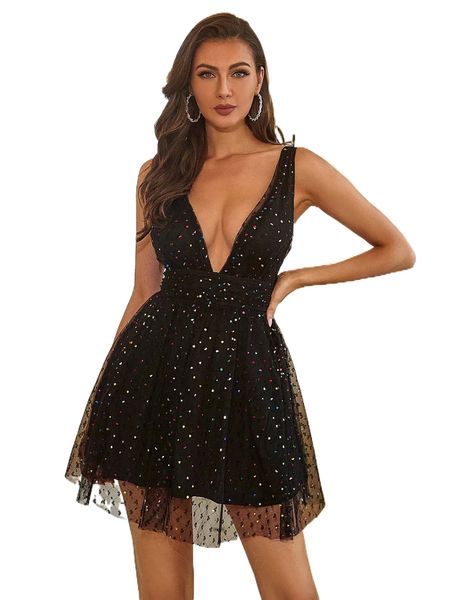 

double crazy open back mesh dress q2bi#, Black;gray