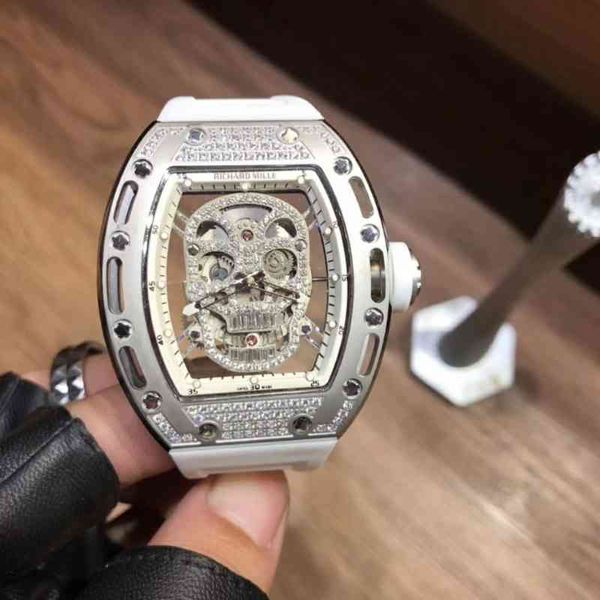 Смотреть маркировочные часы дизайнер роскошные мужские механические часы персонализированные бочковые панели Weibo RM011 Milles's Milles's Silyded Silicone Silicone