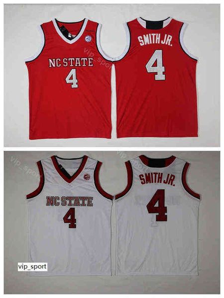

4 dennis smith jr. jersey men college basketball nc state wolfpack jersey sport team red color away white high quality, Black