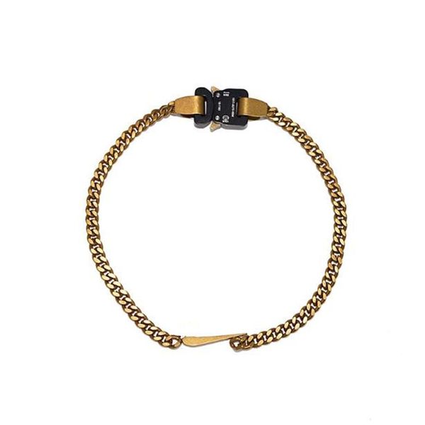 

2019 launch 1017 alyx studio logo metal chain necklace men women fashion bracelet hip hop outdoor street accessories festival gift207c, Silver