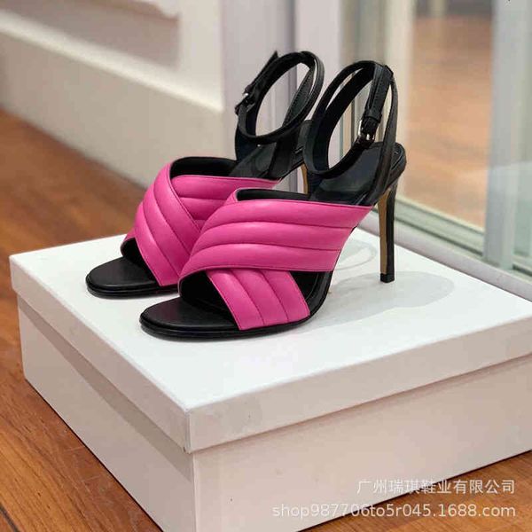 

sandals ins large size women's shoes cross strap super high heel sandals stage show hxe3, Black