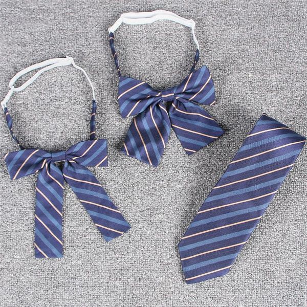 Kleidung Sets Frühling Sommer weibliche lässige klassische Schüler Schule Bogen Frauen Japanische Stickerei Jacquard Uniform Ribbon Bowtiesclothing