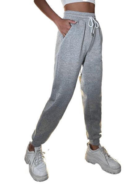 

petite slant pocket drawstring sweatpants t6gx#, Black;white