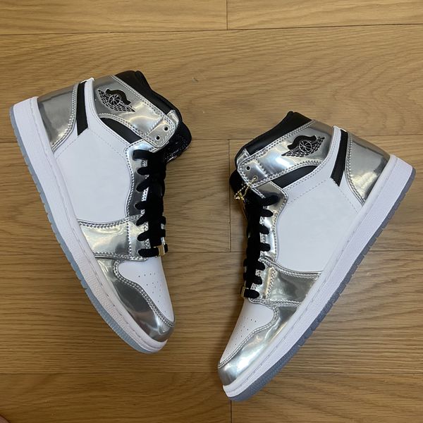 

cooldshoes basketball shoes outdoor sports training sneakers liquid silver men's high wholesaler aq7476-016 with original box