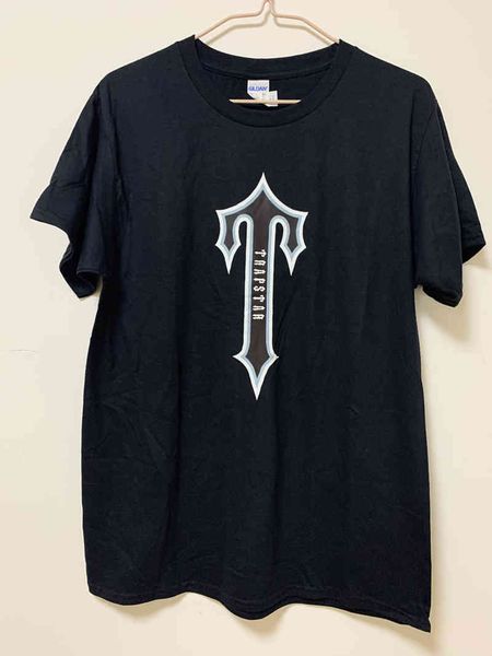 

t shirts summer chest printed letter t-shirt men and women couples high street short-sleeved trend spot wholesale trapstar, White;black