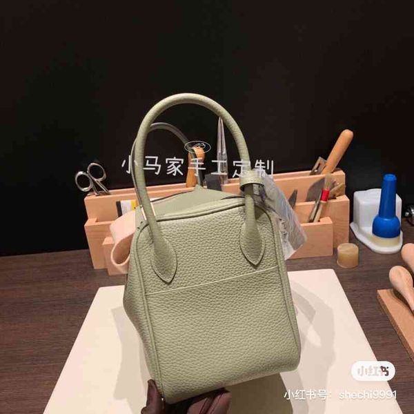 

women's bag lindys handbag h pure hand sewn wax thread custom made bag 26 30cm original tc leather sage green x01r xklc