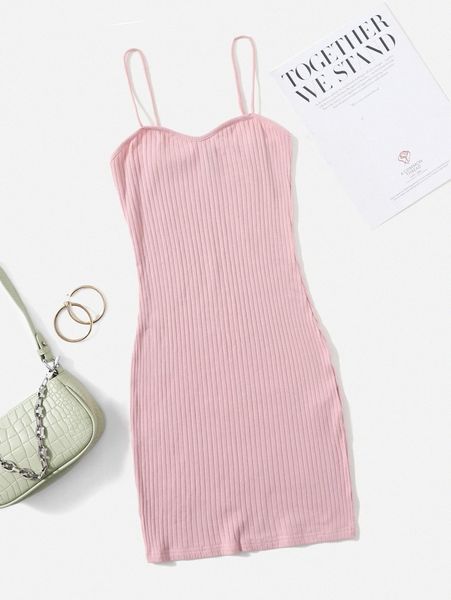 

rib-knit solid bodycon dress 510p#, Black;gray