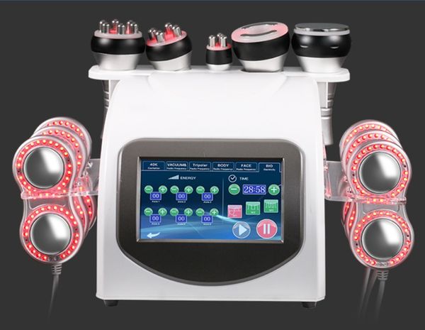 

portable slim equipment 6 in 1 vacuum ultrasonic cavitation system 40k slimming face body beauty machine