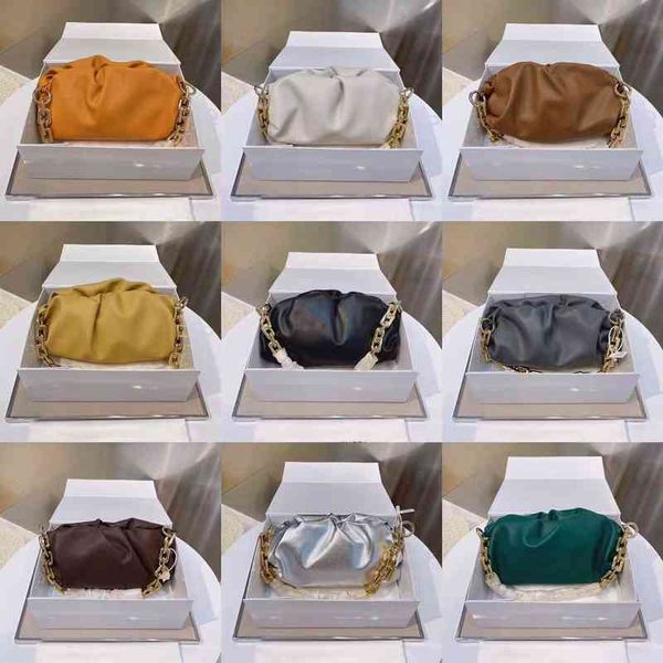 

women's crossbody gold chain cloud bag leather bags point genuine leather the new handbags purses backpack christmas bottegasss venetas