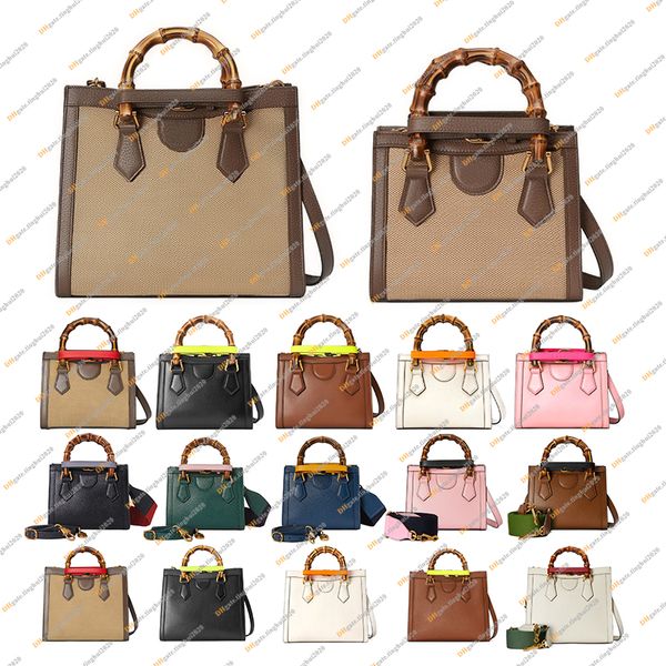 Moda feminina Casual Designe Luxo Diana Bamboo Bag TOTE Handbag Crossbody Shoulder Bag Alta Qualidade TOP 5A 2 Tamanho 655661 660195 702732 702721 Bolsa Bolsa
