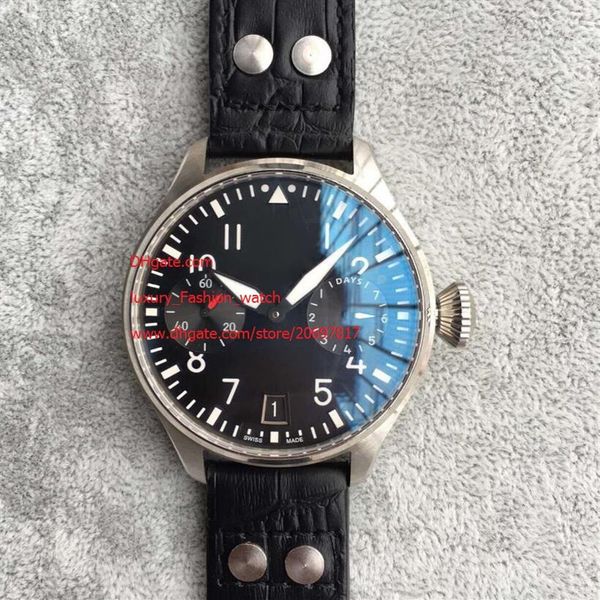 

factory supplier wristwatches w0071n2500 automatic movement mens watch watches 47mm pilot no chronograph black dial317g, Slivery;brown