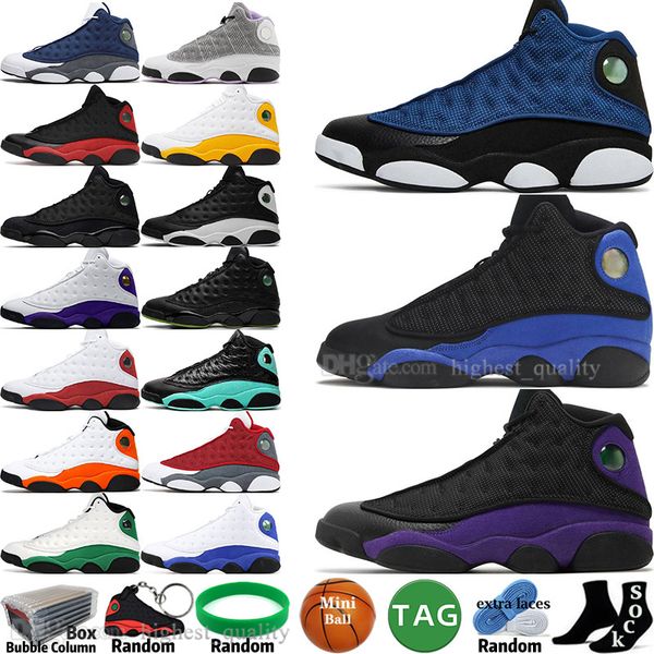 

brave blue red flint bred hyper royal 13 13s mens basketball shoes del sol court purple black cat obsidian lucky green chicago men sports wo