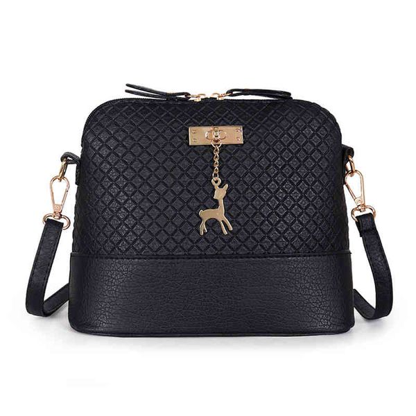 

2021 luxury bag women crossbody messenger s pu leather mini cute deer toy shoulder s handbag for girls bolsos