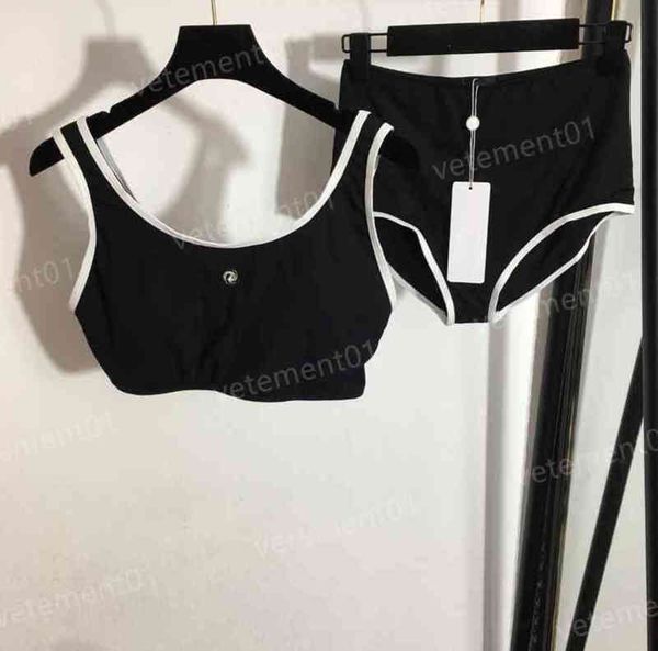 

womens two piece pants c..el bikini split swimsuit sets camisole and briefs 2 piece suits designer women tracksuits 0912, White