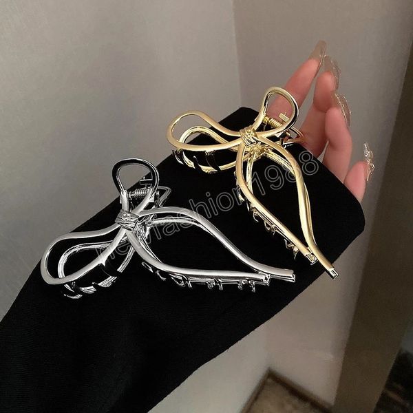 Mode Frauen Elegante Gold Hohl Geometrische Metall Haar Klaue Clmaps Vintage Haar Clips Stirnband Haarnadel Haar Zubehör