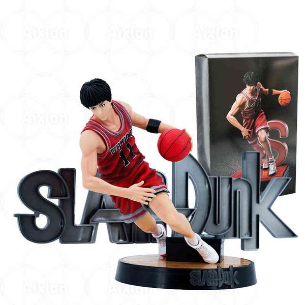 

21cm kaede rukawa figura anime slam dunk s sakuragi hanamichi/kaede pvc de ao coleo modelo brinquedo