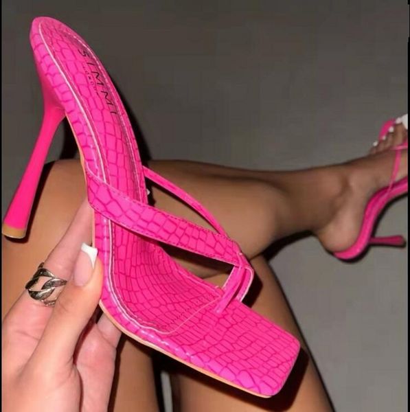 

plus size flip flops summer gladiators fashion thin high heel slippers womens sandals shoes, Black