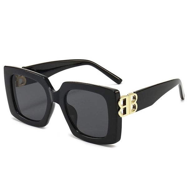

2021 spring new oversize square sunglass women fashion retro gradient sunglass men large frame glass vintage glass uv40000r8265b, White;black