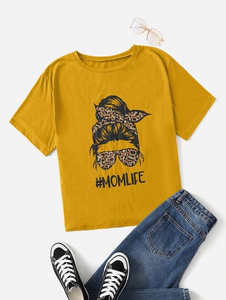 

plus letter and figure graphic tee i7n5#, Black