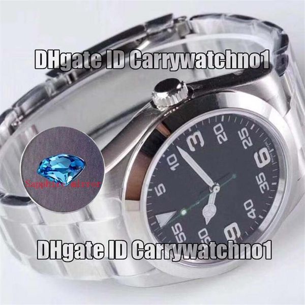 

hight qualiry men's automatic mechanical watch 116900-71200 air king 2813 movement 316 fine steel men's sport watch 4249z, Slivery;brown