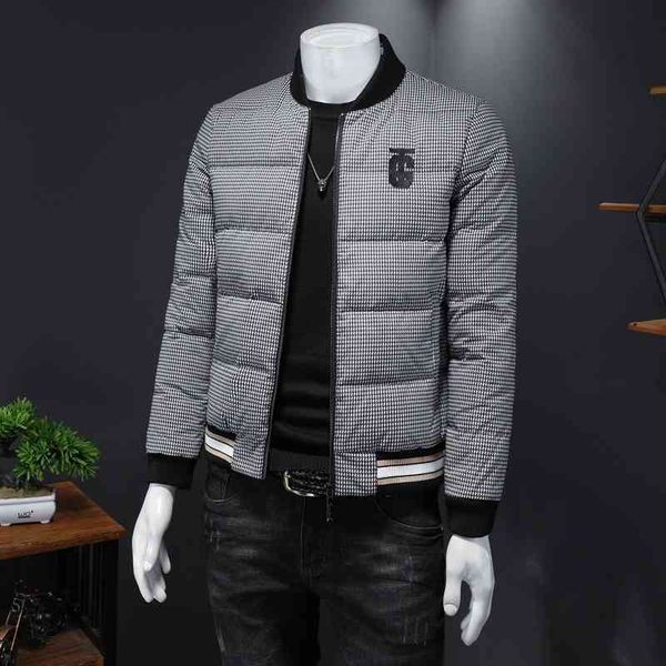

fashion new men's down jacket luxury brand designer wholesale winter solid large collar, Black