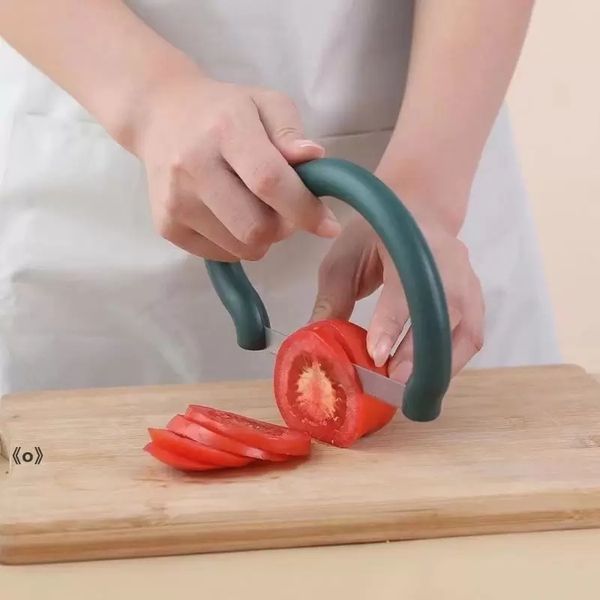 Affettatrice per frutta e verdura Strumento per insalata portatile Portatile Creativo Patate Pomodoro Cetriolo Taglierina per frutta Banana Prosciutto Cucina