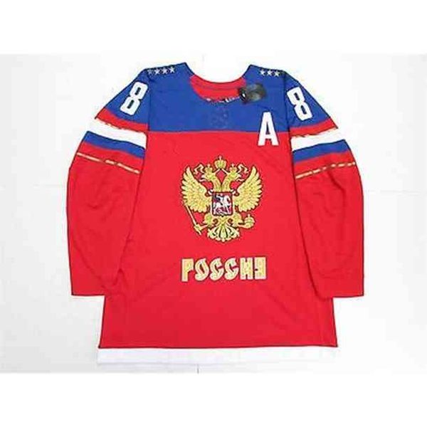 THR 8 ALEX OVECHKIN Русский национальный хоккейный джерси Мужская вышивка сшитая вышивка настроить любой номер и название майки