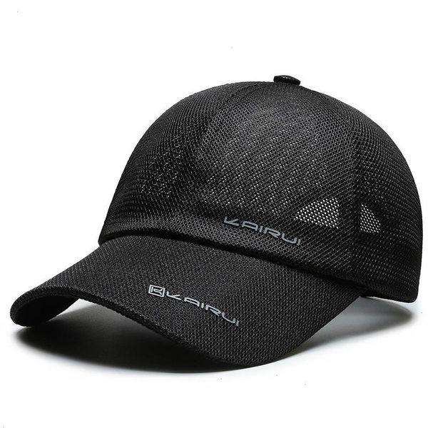 

fashion baseball cap men spring summer shade sun protection hats outdoor sports breathable mesh caps, Blue;gray
