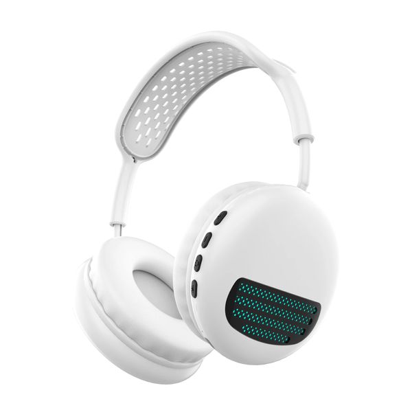 Fone de ouvido de fones de ouvido de fones de ouvido Bluetooth com Mic TF Playback de reprodução sem fio HIFI Tipo CED LED LED PONELO DE ENERGIA GAMPO